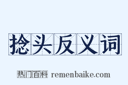 捻头反义词是什么意思的图片